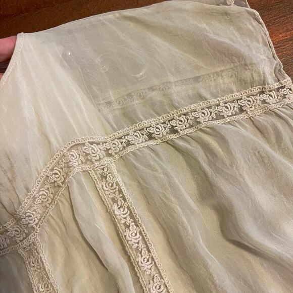 GIULIA Women's Bohemian Silk Flowy Blouse Size Small - Picture 5 of 10